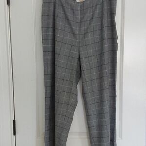 Perfect for Fall - Talbots Woman Ltwt Wool Windowpane Pants, 16W, VWT